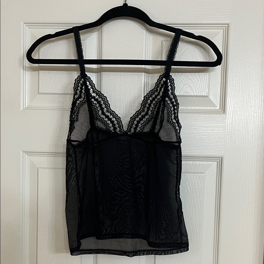 Savage X Fenty Black Lace Chemise